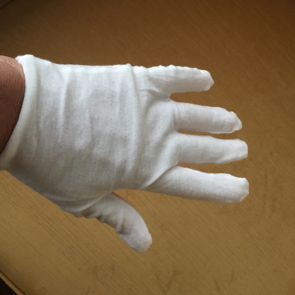 5 Pairs-Dry Hands? 💤 in White Cotton Gloves, OS - Picture 3 of 3